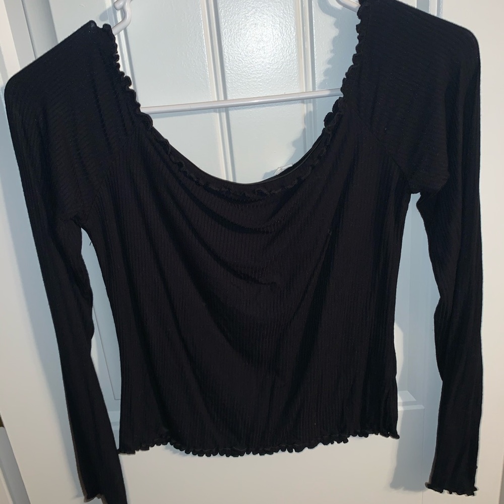 PacSun, Black, off the shoulder top